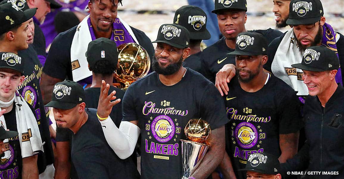 Les Lakers sacrés champions NBA, LeBron James élu MVP des finales !