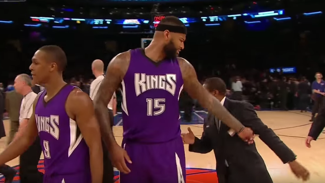 DeMarcus Cousins pas loin de s’embrouiller avec un type de la sécu…