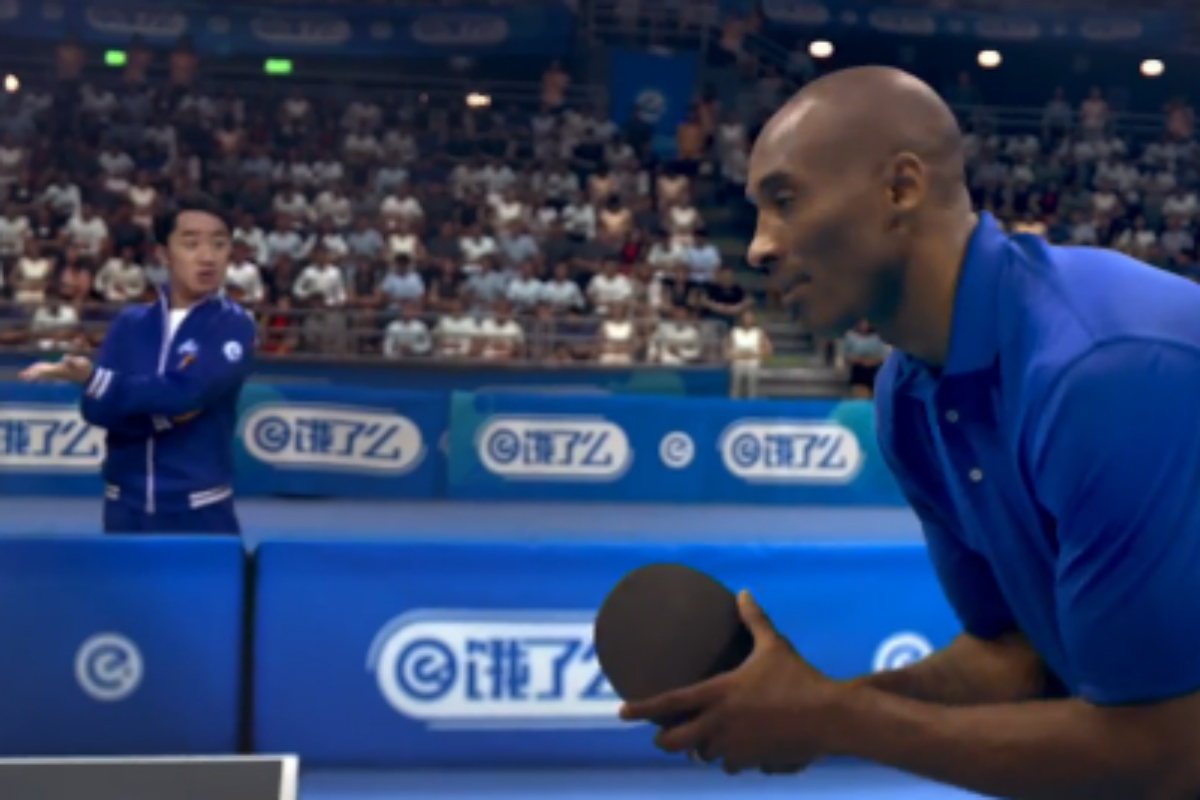 Kobe Bryant en star du ping pong dans une pub chinoise