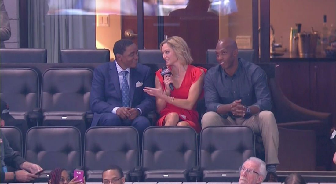 Isiah Thomas et Chauncey Billups rendent hommage au Palace Auburn Hills