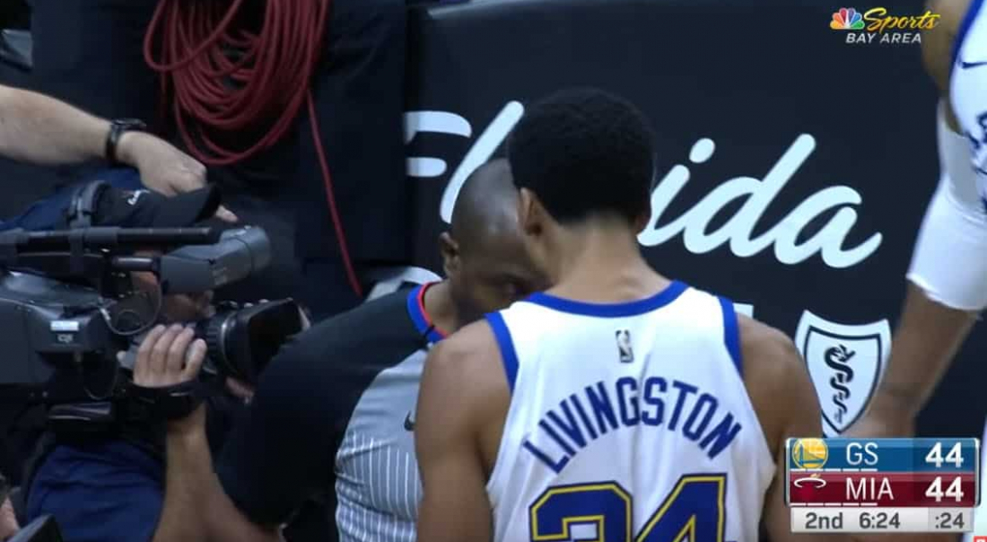 Shaun Livingston suspendu, l’arbitre aussi