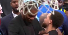 Kevin Durant-Stephen Curry, des retrouvailles et un hug