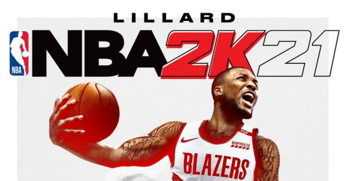 Damian Lillard en couverture de NBA2K21