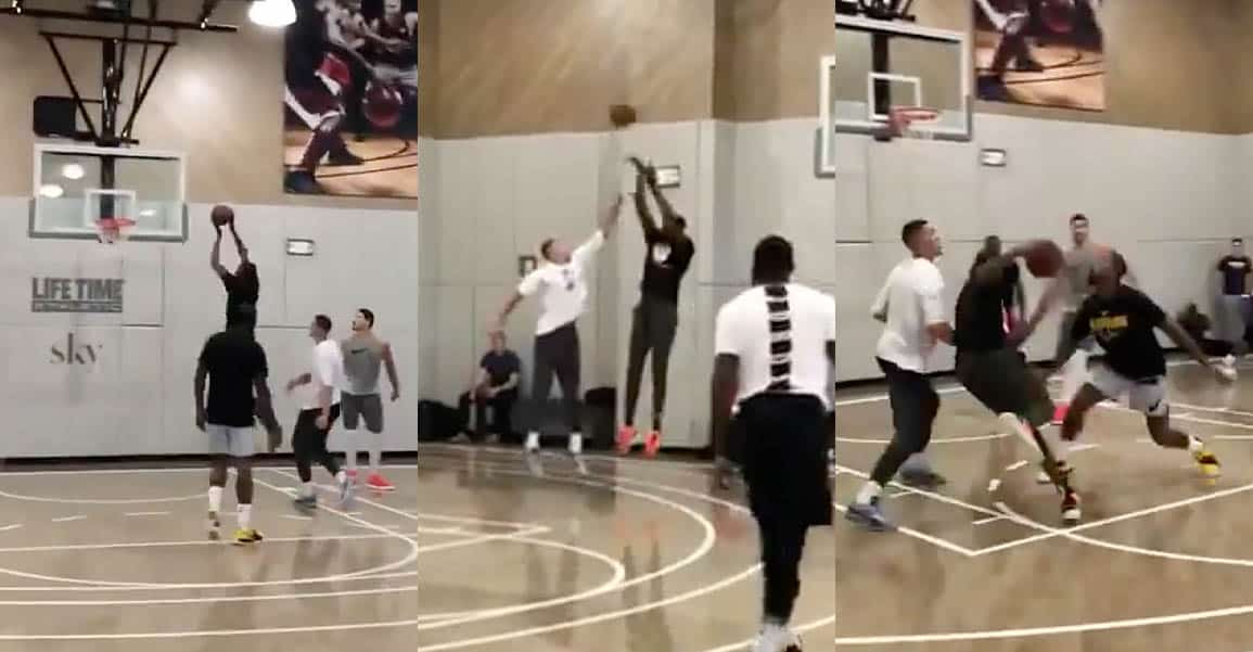 Kevin Durant and John Wall are on their legs and shine in a pick up game