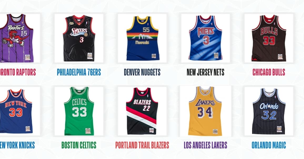 Elisez le plus beau maillot de l’histoire de la NBA !