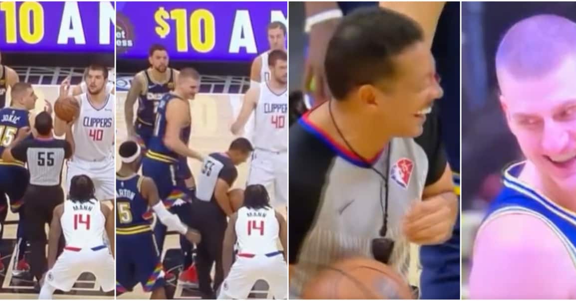 Nikola Jokic twerke au coup d’envoi et fait craquer l’arbitre