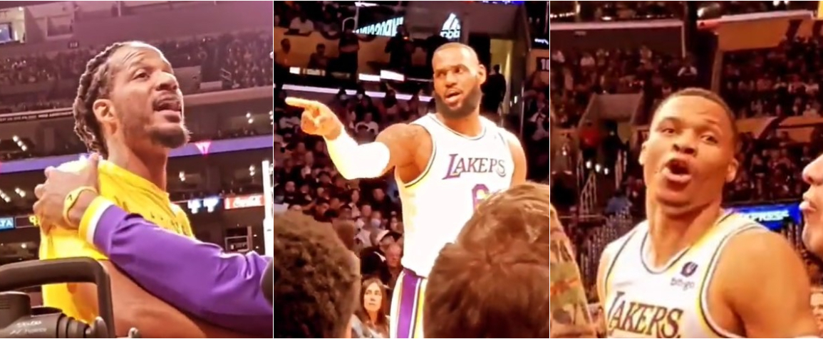 LeBron, Westbrook et Ariza se sont pris la tête avec des fans des Lakers