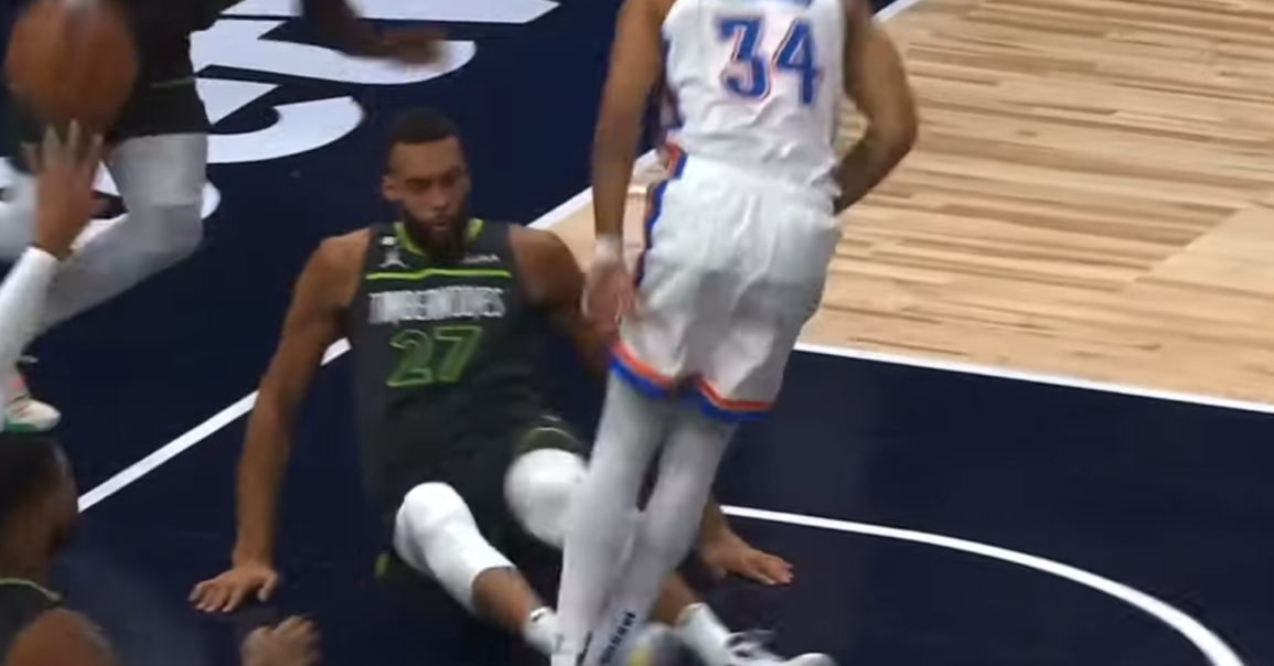 Rudy Gobert éjecté pour un croche-pied !