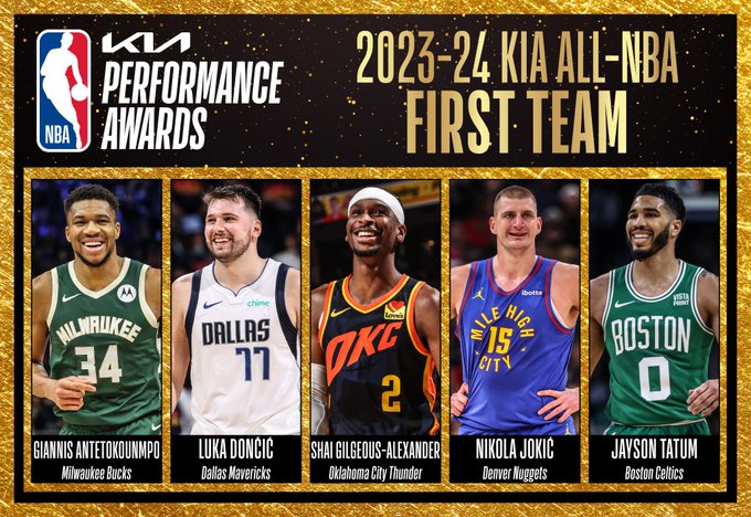 All-NBA Teams : Pas de Wembanyama, contrats records à venir pour Luka et SGA