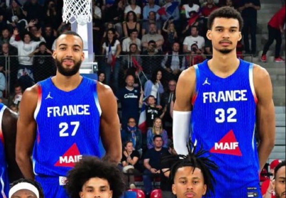 Victor Wembanyama Rudy Gobert - Equipe de France