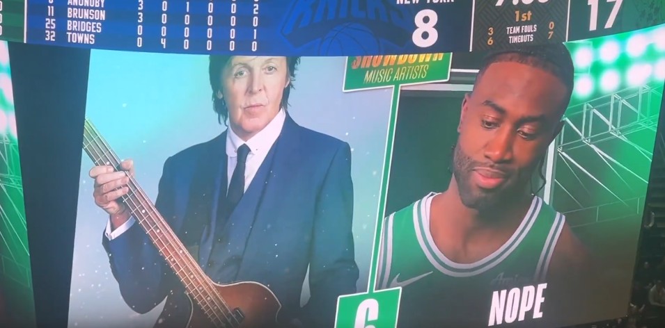 Jaylen Brown n’a pas reconnu Paul McCartney